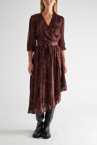 Robe portefeuille - Marron