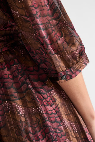 Robe portefeuille - Marron