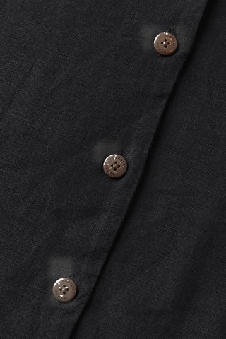 Chemisier en lin - Noir