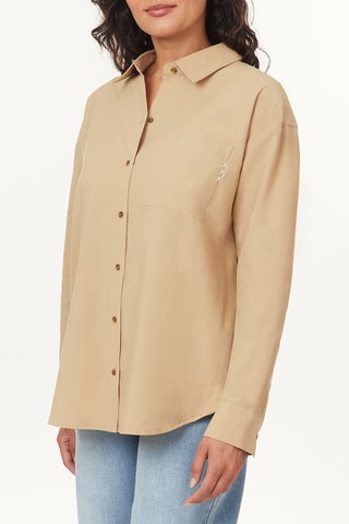 Chemisier oversize - Beige
