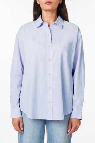Chemisier oversize - Bleu clair