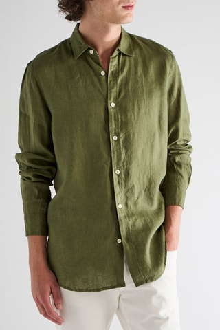 Chemise en lin - Vert