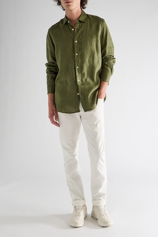 Chemise en lin - Vert