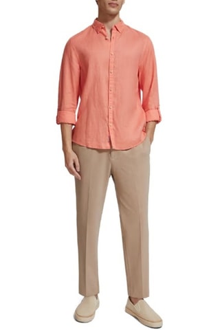 Chemise en lin - Corail