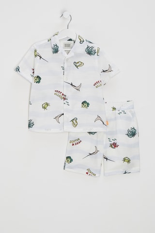 Chemise et short - Blanc