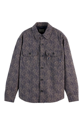 Surchemise en laine - Bleu