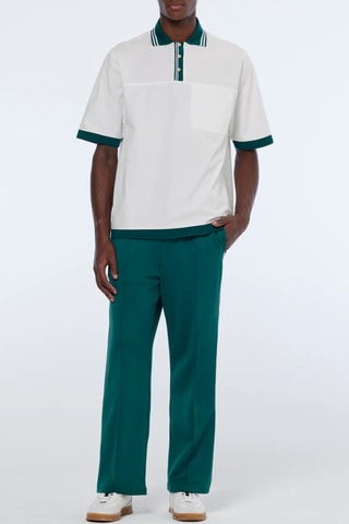 Polo relaxed - Blanc