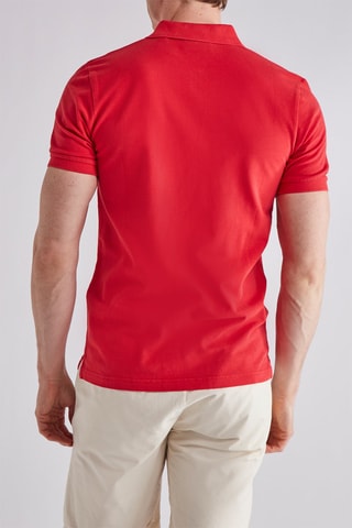 Polo en coton biologique - Rouge