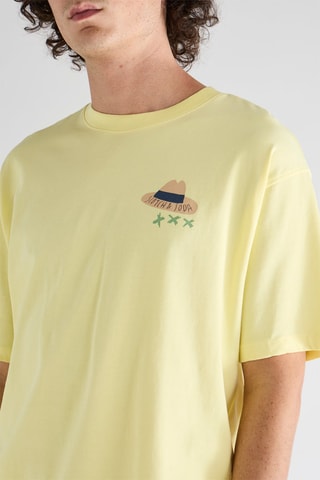 T-shirt en coton biologique - Jaune