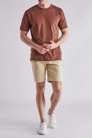 T-shirt en coton biologique - Marron