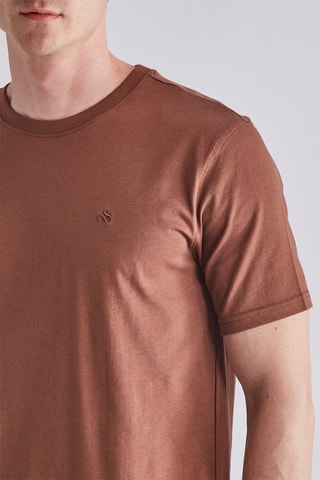 T-shirt en coton biologique - Marron