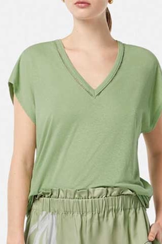 T-shirt en lin - Vert