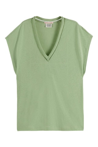 T-shirt en lin - Vert