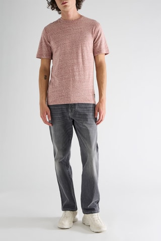 T-shirt en coton biologique - Rose chiné