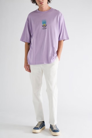 T-shirt en coton biologique - Lilas