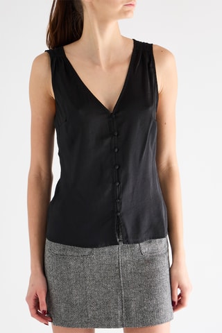 Blouse sans manches - Noir