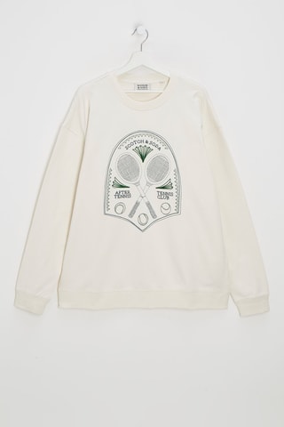 Sweat - Blanc et rose poudré