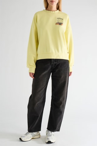 Sweat en coton biologique - Jaune
