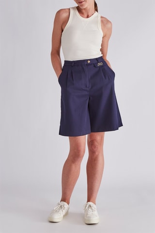 Short Taille haute - Bleu marine