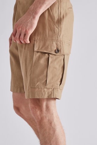 Short en lin - Kaki