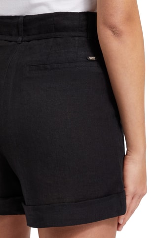 Short en lin - Noir