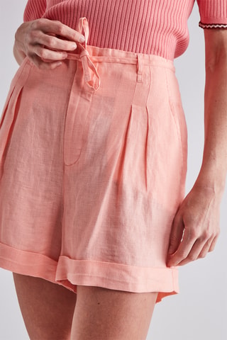 Short en lin - Rose