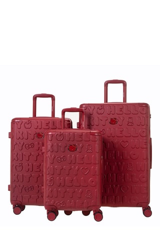 Juego de 3 maletas - Rojo - 55/65/75 cm - Hello Kitty
