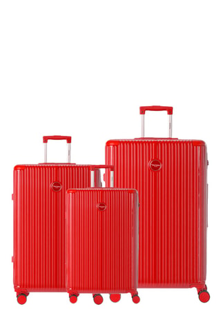 Set de 3 valises - Rouge - 55/65/75 cm - Murano