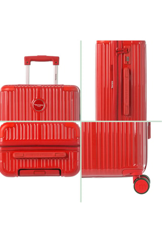 Set de 3 valises - Rouge - 55/65/75 cm - Murano