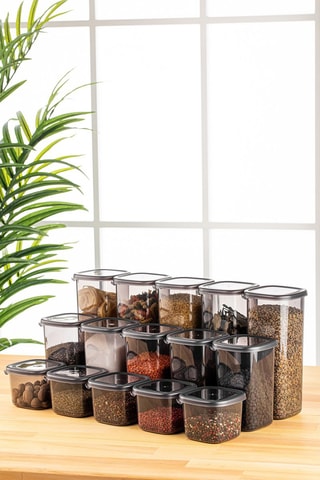15 caixas de conservação - 550 ml, 1200 ml e 1750 ml