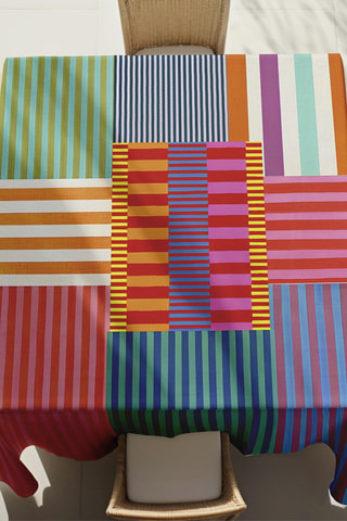 Toalha de mesa retangular - Multicolor - 140 x 300 cm - Multicor