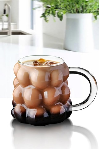 Caneca de vidro borossilicato - 9,5 x 9,5 x 6 cm