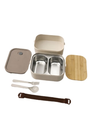Lunch box en acier inoxydable - 14,5 x 18,5 x 12,5 cm