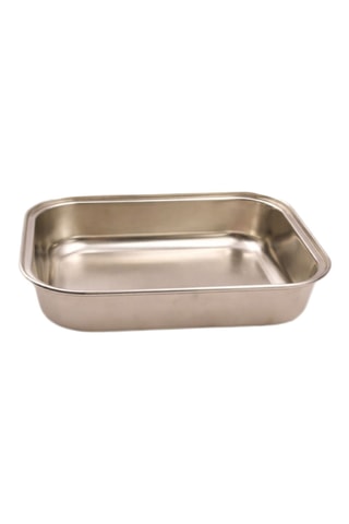 3 travessas para o forno em aço inoxidável - 13,5 x 17,5 cm