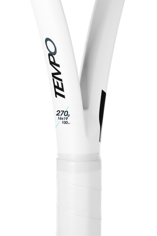 Raquette Tempo 270 - Taille G2 - Blanc et bleu