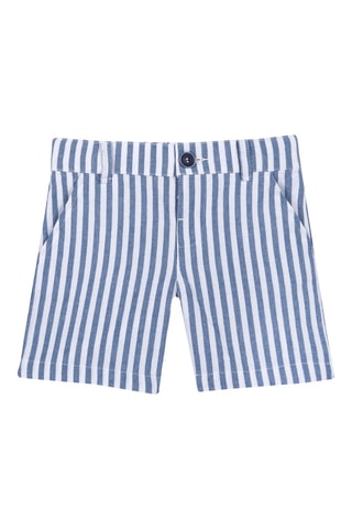 Short Blanc et bleu marine