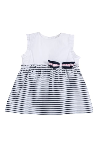 Jurk Wit en Donkerblauw