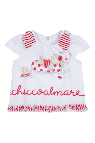 T-shirt Wit en Rood