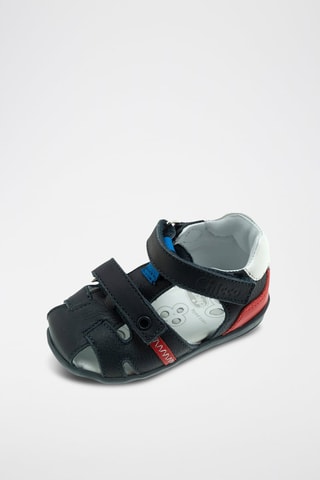 Leren sandalen - marineblauw