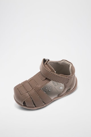 Leren Sandalen - Taupe