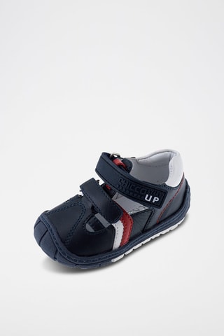 Leren sandalen - Marineblauw