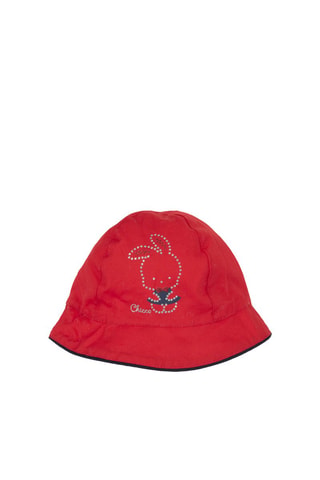 Dubbelzijdig Bobhoedje Wit en Rood