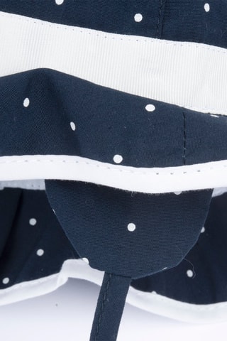 Bobhoedje - Marineblauw en Wit