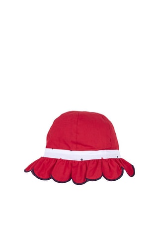 Dubbelzijdig Bobhoedje Wit en Rood