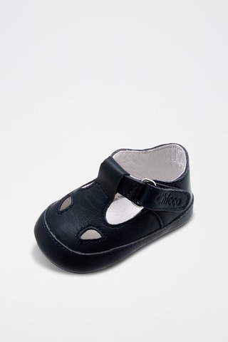 Leren Mary Janes - Marineblauw