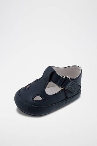 Leren Mary Janes Marineblauw