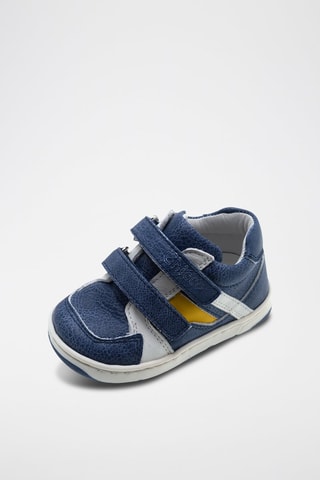 Leren Sneakers Marineblauw