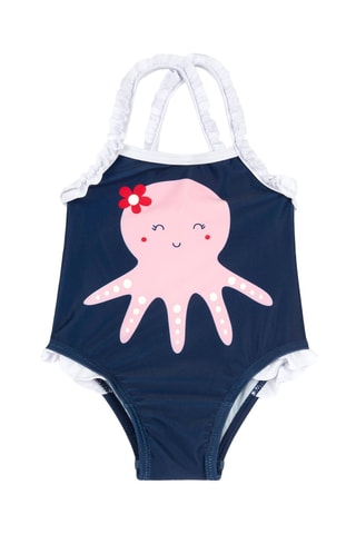 Badpak - Wit en Marineblauw