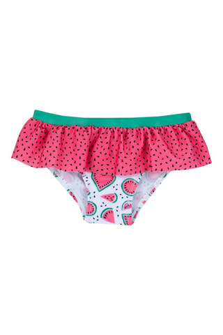 Bikinibroekje- Wit en Roze