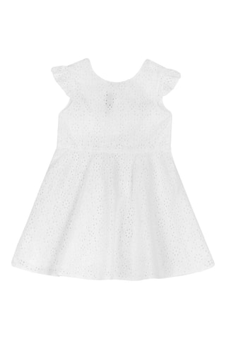 Jurk met Engelse borduursels - Wit